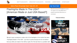 Flashlights Made In The USA? [USA Made or Just USA Based?] - flashlight made in usa