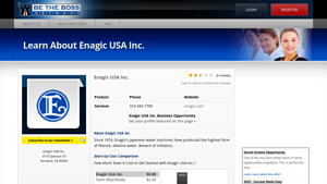 Enagic USA Inc. Start-up Cost Comparison and Reviews - enagic usa inc