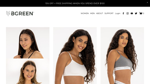 Bras — Women's Organic Cotton Collection. Made in USA - BGREEN - bras made in usa