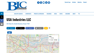 USA Industries LLC - BIC Magazine - usa industries south houston