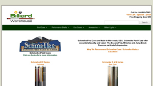 Schmelke Pool Cues - Made in the USA - Billiard Warehouse - pool cues made in usa
