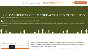 Top 12 Rifle Scope Manufacturers in the USA - Billings - rifle scopes made in usa
