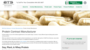 Protein Contract Manufacturer - BioThrive Sciences - protein powder manufacturers usa