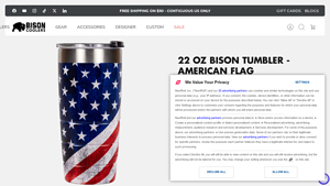 Bison - 22 oz Limited Edition Tumbler