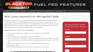 NEW Custom Autosound USA-850 DigaDial™ Radio - custom autosound usa