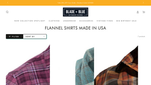 Flannel Shirts Made in USA - Classic & Cozy - Blade + Blue - flannel made in usa