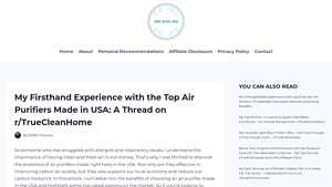 My Firsthand Experience with the Top Air Purifiers Made in USA: A ... - air purifier made in usa