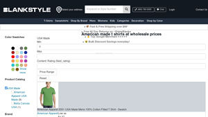 American made t shirts - blankstyle.com - made in usa clothing wholesale