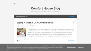 Showing posts from 2013 - Comfort House Blog - made in usa electric blanket