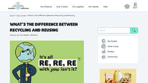 What's the Difference Between Recycling and Reusing? - example of reusable