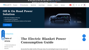 The Electric Blanket Power Consumption Guide - BLUETTI - made in usa electric blanket
