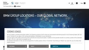 BMW Group Locations worldwide - bmw factory usa