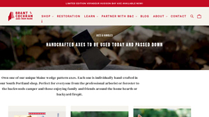 Handmade Axes & Handles, Handcrafted in Maine - Brant & Cochran - axe made in usa