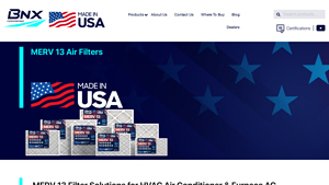 MERV 13 Air Filters - BNX TruFilter - Factory Direct American Made - hvac pleated filter manufacturers usa