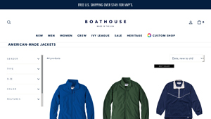 American-Made Jackets | Jackets Made in USA | Boathouse Sports - jackets made in usa