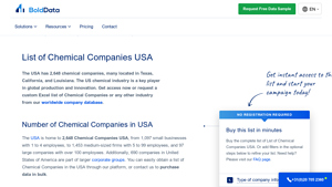 List of Chemical Companies USA - BoldData - largest chemical companies in usa
