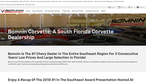 Bomnin Corvette is a MIAMI Chevrolet dealer and a new car and used car ... - largest corvette dealer in usa