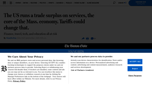 The US runs a trade surplus on services, the core of the Mass. economy ... - usa trade surplus
