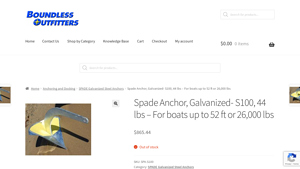 Boundless Outfitters - Spade Anchor S100
