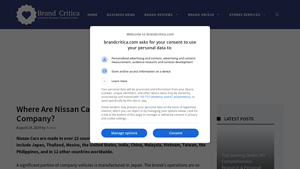 Where Are Nissan Cars Made? Who Owns The Company? - nissan manufacturing plants in usa