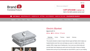 Electric Blanket - Personalized Items & Swag - heated blanket made in usa