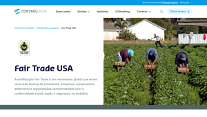 Fair Trade USA - Control Union Brasil - fair trade usa