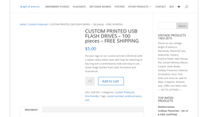 CUSTOM PRINTED USB FLASH DRIVES - Bright of America - custom usb usa