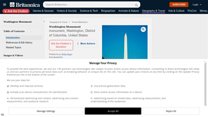 Washington Monument | History, Height, Dimensions, Date, & Facts - tallest monument in usa