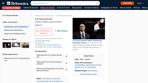 U.S. Secret Service | History, Duties, & Facts | Britannica - secret service usa