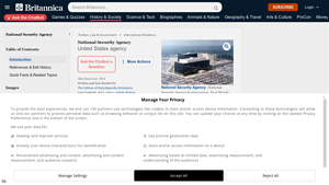 National Security Agency - Encyclopedia Britannica - national security agency usa