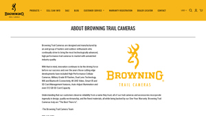 About Browning Trail Cameras - trail cameras made in usa