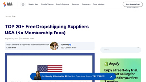 TOP 20+ Free Dropshipping Suppliers USA (No Membership Fees) - usa suppliers