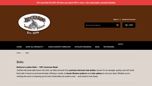 Belts - Buckaroo Leather Products - leather belts made in usa