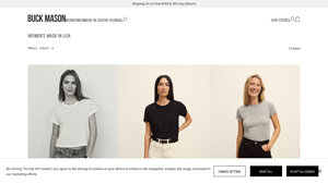 Women's Made in USA - Buck Mason- Modern American Classics - made in usa women's clothes