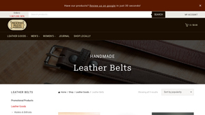 Buffalo Leather Belts - Handmade Leather Belts - Buffalo Billfold Company - leather belts made in usa
