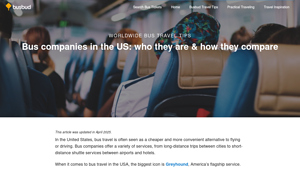 Bus companies in the US: who they are & how they compare - list of travel companies in usa