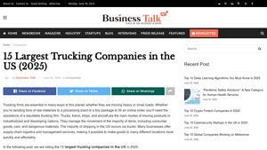15 Largest Trucking Companies in the US (2025) - Business Talk Magazine - big trucking companies in usa