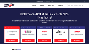 CableTV.com's Best of the Best Awards 2025: Internet - top internet service providers in usa