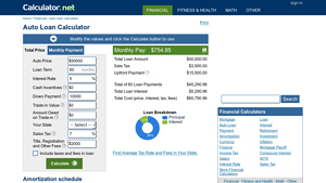Auto Loan Calculator - auto finance usa
