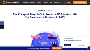 Cheapest Shipping to Australia from USA - Calcurates - ship package to australia from usa