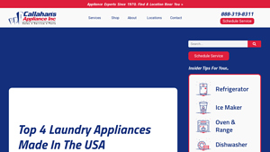 Top 4 Laundry Appliances Made in the USA - Callahan's Appliance Inc - washing machines made in usa