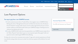 Make a Loan Payment | CAMPUS USA Credit Union - campus usa make a payment
