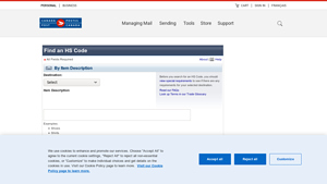 Canada Post - HS Code Finder