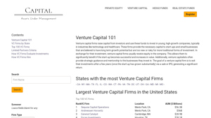 Capital AUM | Top 100 Venture Capital Firms - venture capital companies in usa