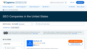 Top SEO Companies in the USA 2025 | Compare Reviews on Capterra - best seo company in usa