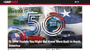 10 BMW Models You Might Not Know Were Built In North America - CarBuzz - bmw manufacturing usa