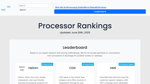 Merchant Account Rankings - CardPaymentOptions.com - bankcard usa merchant services