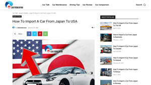 How To Import A Car From Japan To USA - import tax from japan to usa