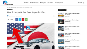 How To Import A Car From Japan To USA - import duties from japan to usa