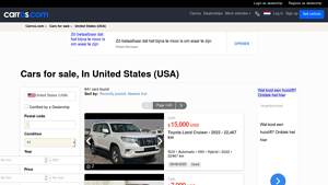 Cars for sale, In United States (USA) - carros.com - auto car usa for sale